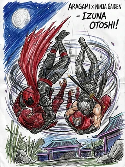 Aragami X Ninja Gaiden - Izuna Otoshi! [AI GENERATED]