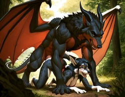 [Cattori Hanzo] Furrygirl x Wolfdragon Original Patreon DL [AI Generated]