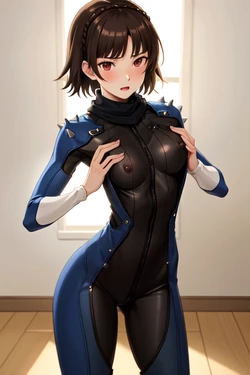 (ノミ カズ) リクエスト 新島真 ペルソナ5 無修正 [AI Generated]