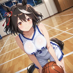 [AI Generated] キタサン バスケ