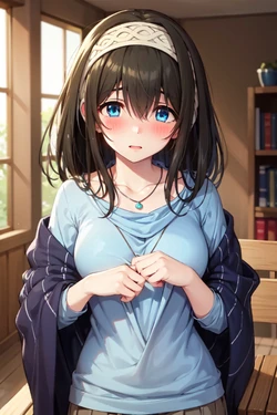 (ノミ カズ) リクエスト 鷺沢文香 無修正版 アイドルマスター [AI Generated]