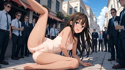 hiyake Rin-chan, machidjū de zenra ni naru. Sono 2 [AI Generated]
