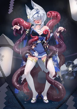 [筱牧] 被触手寄生淫堕的狐娘巫女（r18）