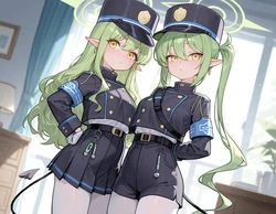 neekosan 橘ヒカリ + 橘ノゾミ | Blue Archive [AI Generated]