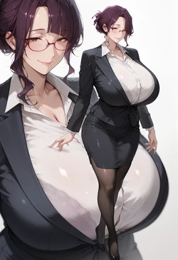 [BigMelons] 紫桜院瑠璃子 (OL) [AI Generated]