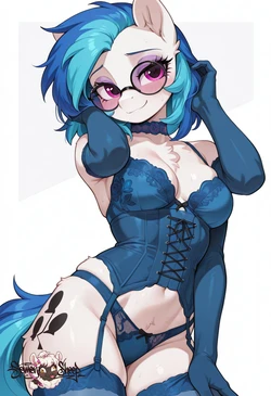 [SemenSheep] Vinyl Scratch DJ Pon-3 (cervina7 style) [AI Generated]
