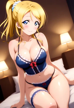 SEN-HWA - Eli Ayase lingerie (AI Generated)