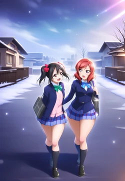 SEN-HWA - Niko & Maki christmas (AI Generated)