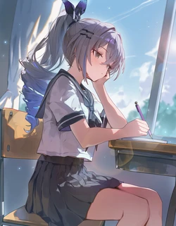 (Patreon) Oishi Okaze - silver wolf [AI Generated]