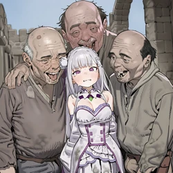 [Patreon] (yourojisan) Emilia x Homeless (AI Generated)