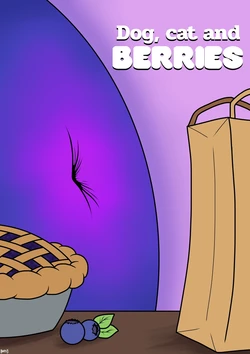 Dog, Cat and Berries by Batspid
