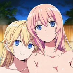 [Pixiv] Papikoko (86850615) - Honami & Tsubasa Onsen [AI Generated]