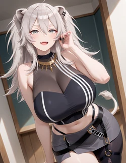 (mirai art) Shishiro Botan 獅白ぼたん (hololive) [AI Generated]