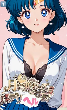 [紺のソックス] 月に変わってデリヘル よ! (美少女戦士セーラームーン) [AI Generated]