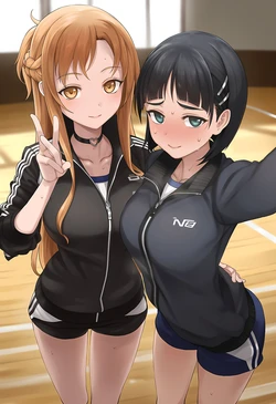 [Patreon](blackmelon)独占亚丝娜与直叶♡[AI Generated]