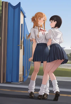 [Patreon](blackmelon)独占亚丝娜与直叶♡-废案[AI Generated]