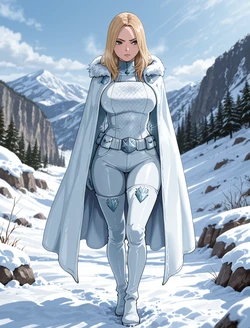 NOVAXIAI AI GENERATED EMMA FROST BLACKED AND USED