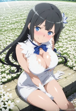 [AIusagichan] ダンジョンに出会いを求めるのは間違っているだろうか ヘスティア DanMachi Hestia [AI Generated]
