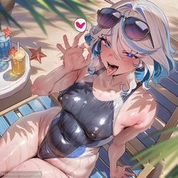 [xDomiKami] Genshin Impact - Beach (AI Generated)