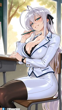 [WienerGens] Roseweisse teaches sex ed at the college class (Highschool DxD) [AI Generated]