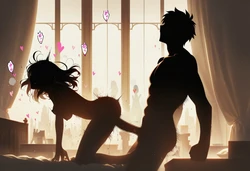 Mikitoon Medea x Gilgamesh メディア×ギルガメッシュ [Cute] [AI Generated]