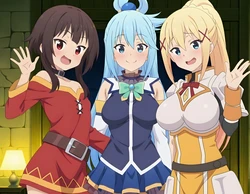 [potesarada] Kazuma's Party (141p) [AI Generated]