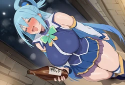 [suyachan]aqua drunk [AI Generated]