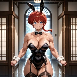 AI Ranma 1/2 cast [AI Generated] - Muslce Version