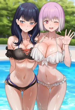 [blackmelon] 立花とアカネを好き放題エッチ [AI Generated]