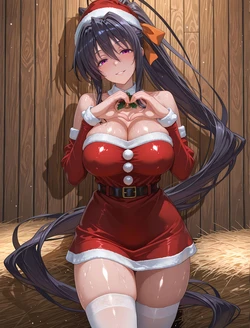 (Oki Senpai) 🍈🍈姫島朱乃 Akeno Himejima Christmas [AI Generated]