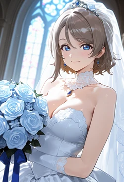 [YousoroBestGirl] Watanabe You (Bride) [SD] (135p) (AI Generated)