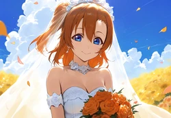 [YousoroBestGirl] Kousaka Honoka (Bride) (95p) [Ai Generated]