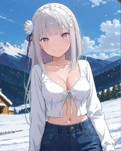 [Kinzuia_chan] (Full Set) Emilia from Re:ZERO -Starting Life in Another World- (Patreon) [AI Generated]