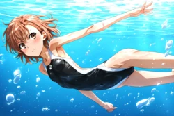 [laesbkt] Misaka Competition Swimsuit [NO R18] [AI Generated]