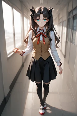 Tohsaka Rin part 1 - After Hours in School (sample) (ai generated)