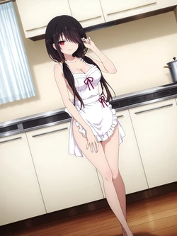 [Kurohime] 時崎狂三（裸エプロン）[AI Generated]