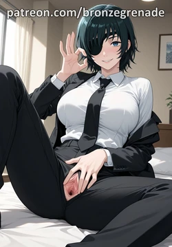 Himeno - Chainsaw Man (suit), bronzegrenade, [AI Generated]