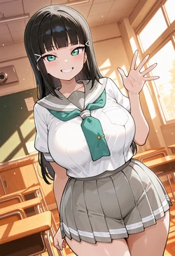 [Nankoai] Dia Kurosawa -Bathroom -Uniform -BBC (Love Live Sunshine) [AI Generated]