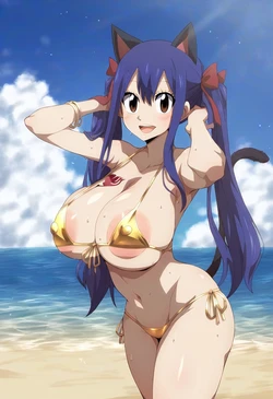 Gold Bikini - Wendy Marvell [PonpoyoR18] [AI Generated]