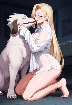 [DarkHound] Ino x Akamaru (AI Generated)
