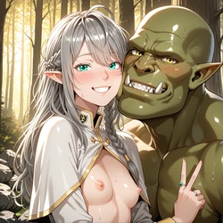 [Hammiia] Tessia Eralith Orc Friend [AI Generated]
