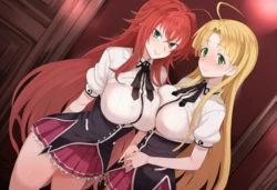 [KaitoArt] Rias Gremoy x Asia Argento NTR Bad End [AI Generated]