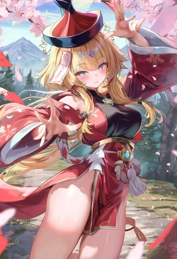 [HenryBoya] Cherry blossoms fall, pelvic curtain parts – Android thighs races thy heart [AI Generated]