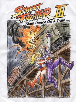 Street Fighter III - Slam Dance On A Train! [AI GENERATED]