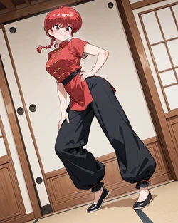Ranma's wardrobe [AI generated]