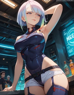 [Lord of Waifus] Lucy Kushinada "Cyberpunk:Edgerunners" (request) | 4K set [AI Generated]