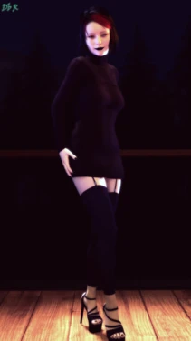 [Deadbolt Returns] Naomi Sweater Dress Photoshoot (Sextape in Hell)
