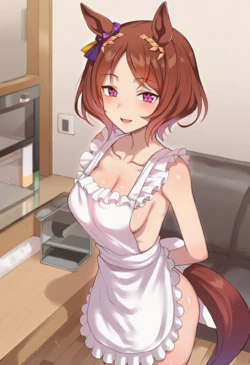 [コクオウ] サクラローレル 裸エプロンで… [AI Generated]