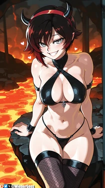 [WienerGens] Ruby Rose heats things up (RWBY) [AI Generated]