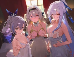 (Patreon) Oishi Okaze - silver wolf&firefly&jingliu [AI Generated]